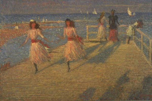 Girls Running by Richard Wilson